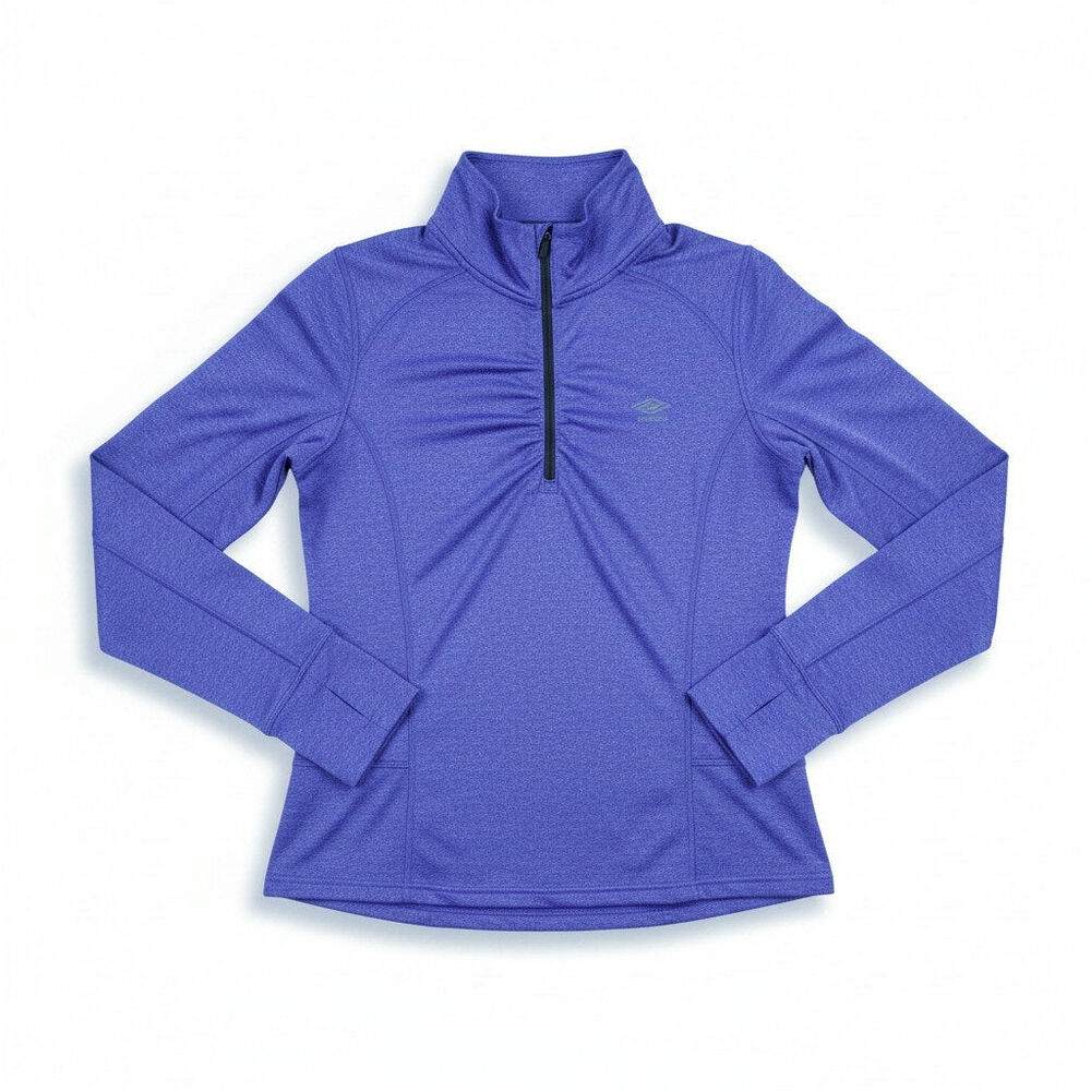 UMBRO Womens Quarter Zip Athletic Top Purple S Activewear Gym Workout Athleisure